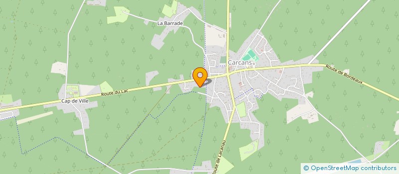 localisation de l'entreprise MADAME IQUILOU CHAUVEAUX  CARCANS