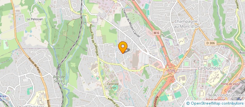 localisation de l'entreprise MADAME IRATXE CORGNET ALEGRIA  ECULLY