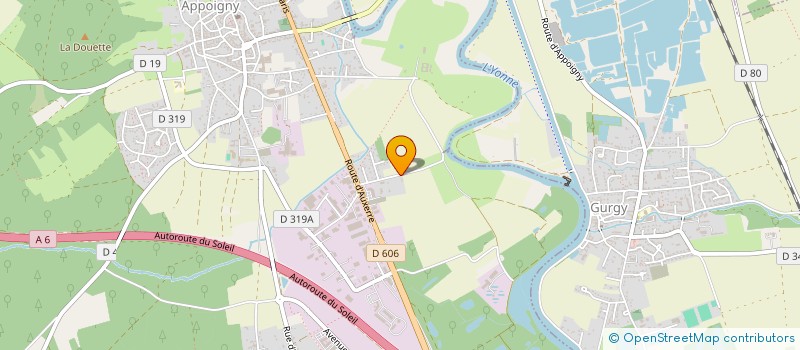 localisation de l'entreprise MADAME IRENA GORECKIJ  APPOIGNY