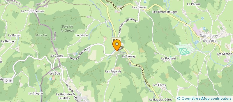 localisation de l'entreprise MADAME IRENE ALLOING  SAINT-CLEMENT-DE-VERS