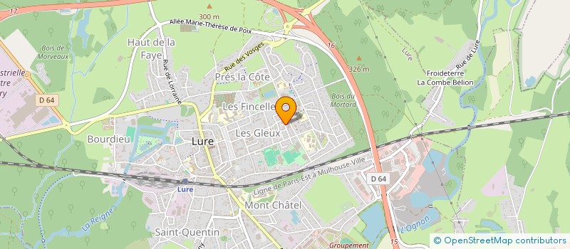 localisation de l'entreprise MADAME IRENE BALLAND  LURE