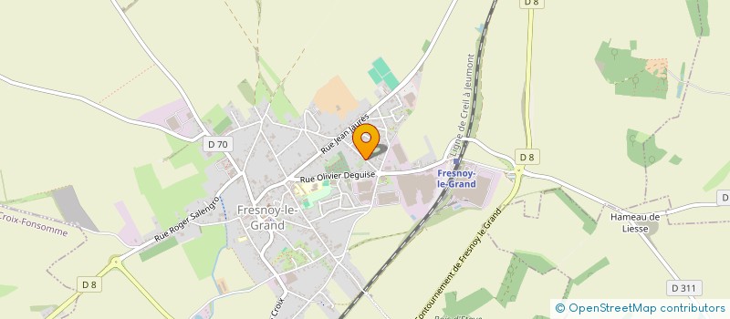 localisation de l'entreprise MADAME IRENE BARBOSA  FRESNOY-LE-GRAND