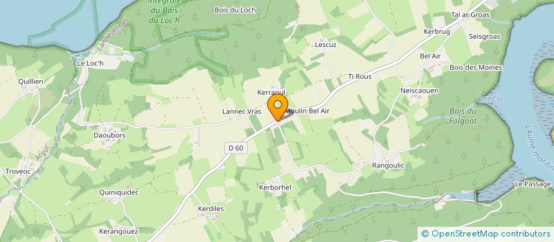 localisation de l'entreprise MADAME IRENE BARON à TELGRUC-SUR-MER