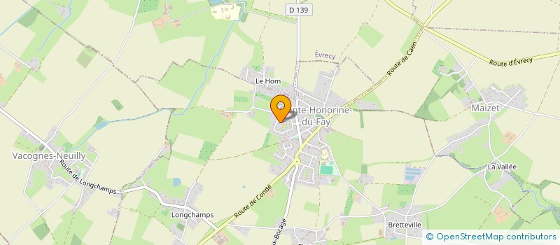 localisation de l'entreprise MADAME IRENE BEAUSIRE  SAINTE-HONORINE-DU-FAY