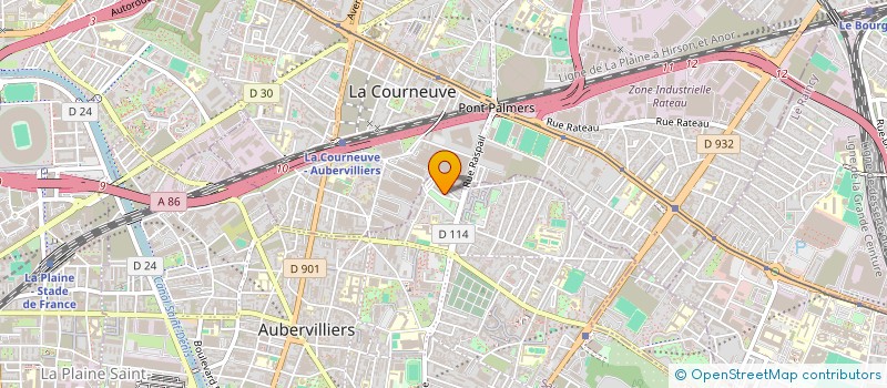 localisation de l'entreprise MADAME IRENE BELLOUARD à AUBERVILLIERS