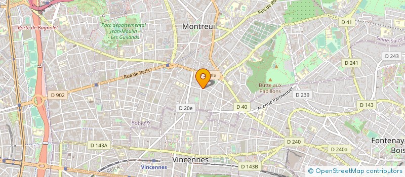 localisation de l'entreprise MADAME IRENE BENNOUN à MONTREUIL