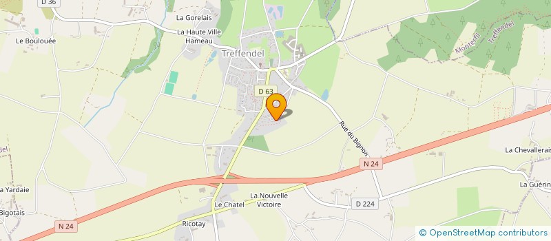 localisation de l'entreprise MADAME IRENE BERTHELIN  TREFFENDEL