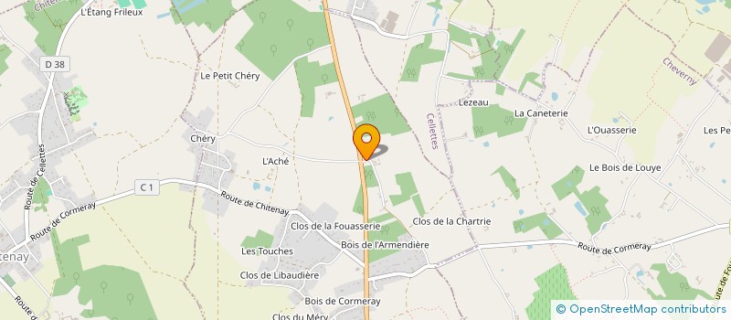 localisation de l'entreprise MADAME IRENE BOUGUENNA  CORMERAY