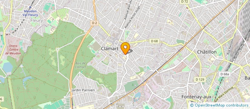 localisation de l'entreprise MADAME IRENE BOUSLAMA à CLAMART