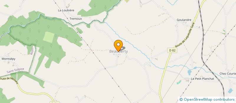 localisation de l'entreprise MADAME IRENE BOUYON à SAINT SAUVES D'AUVERGNE