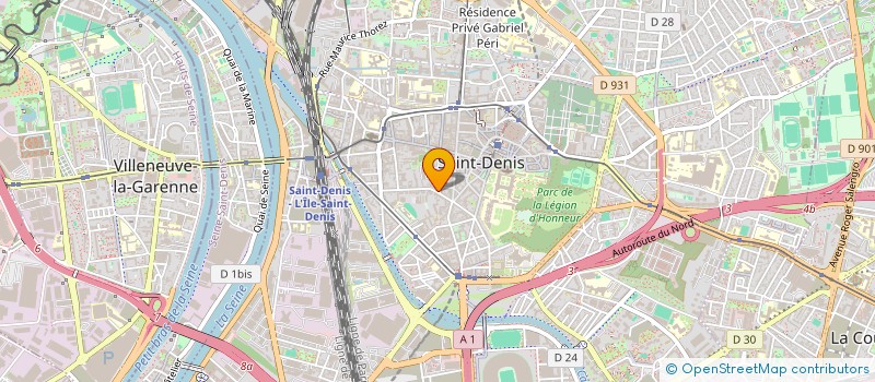 localisation de l'entreprise MADAME IRENE CAILLETEAU  SAINT-DENIS