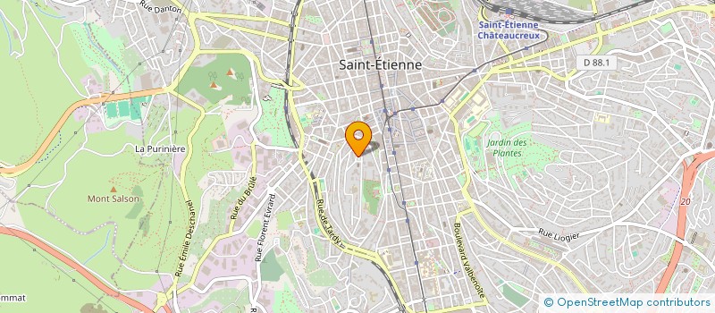 localisation de l'entreprise MADAME IRENE CALIGARIS à SAINT-ETIENNE