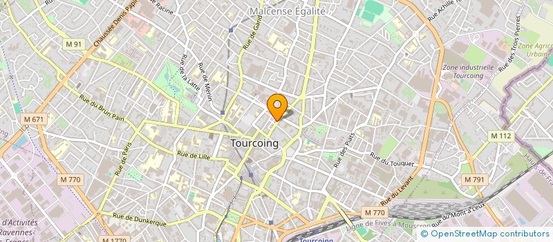 localisation de l'entreprise MADAME IRENE CANDELIER  TOURCOING