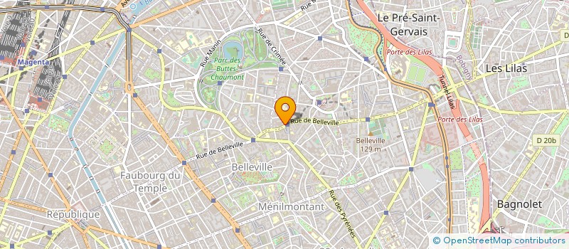 localisation de l'entreprise MADAME IRENE CHAMPENDAL  PARIS