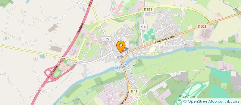 localisation de l'entreprise MADAME IRENE CHATEAU  DURTAL