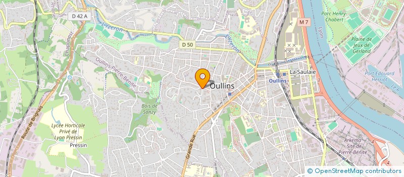 localisation de l'entreprise MADAME IRENE CORSI  OULLINS-PIERRE-BENITE