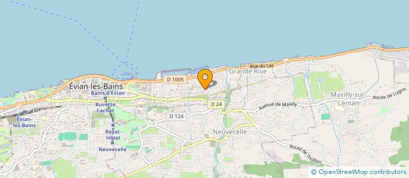 localisation de l'entreprise MADAME IRENE COTTET-DUMOULIN  EVIAN-LES-BAINS