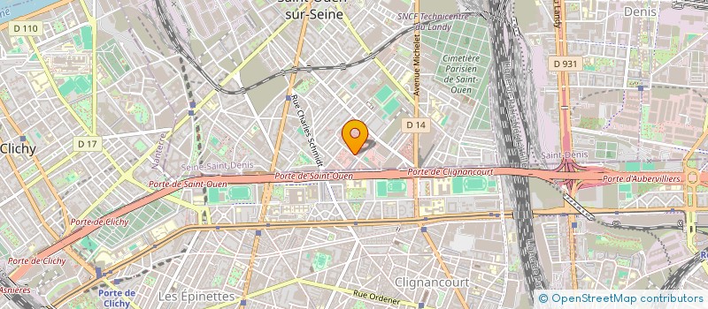 localisation de l'entreprise MADAME IRENE DOMINGUEZ à SAINT-OUEN-SUR-SEINE