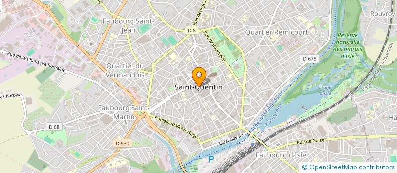 localisation de l'entreprise MADAME IRENE DUPARCQ à SAINT-QUENTIN