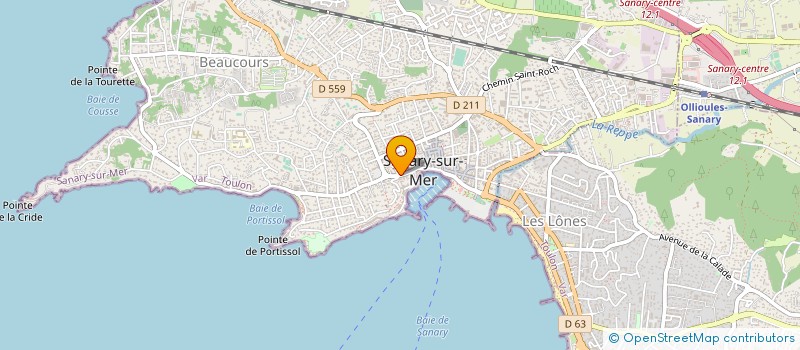 localisation de l'entreprise MADAME IRENE EVETZ à SANARY SUR MER