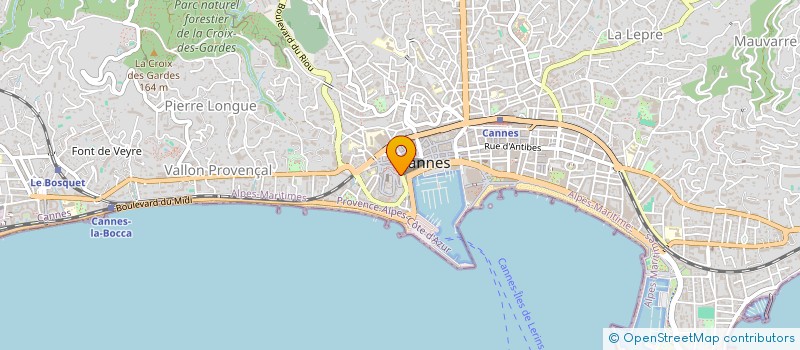 localisation de l'entreprise MADAME IRENE EZANNO à CANNES
