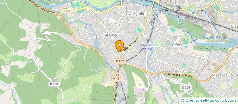 localisation de l'entreprise MADAME IRENE FARIA  JURANCON