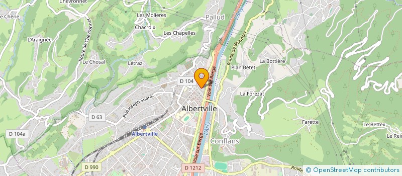 localisation de l'entreprise MADAME IRENE FAVERO  ALBERTVILLE