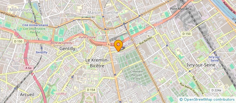localisation de l'entreprise MADAME IRENE GAUTHIER à LE KREMLIN-BICETRE