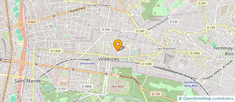 localisation de l'entreprise MADAME IRENE GIRAULT à VINCENNES