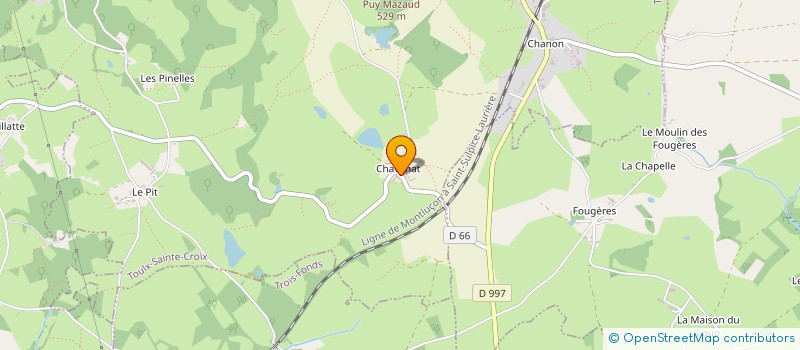 localisation de l'entreprise MADAME IRENE GRAVERON  TOULX-SAINTE-CROIX