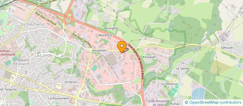 localisation de l'entreprise MADAME IRENE GUILLERME  VANNES