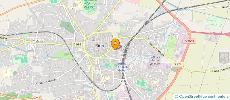 localisation de l'entreprise MADAME IRENE HEUSERR  RIOM