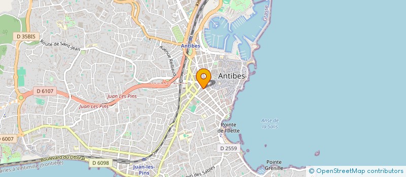 localisation de l'entreprise MADAME IRENE HUBERT à ANTIBES