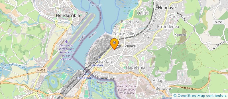 localisation de l'entreprise MADAME IRENE JIMENEZ GARCIA à HENDAYE