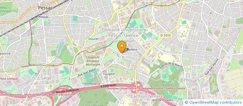 localisation de l'entreprise MADAME IRENE LAURE PAUQUET  PESSAC