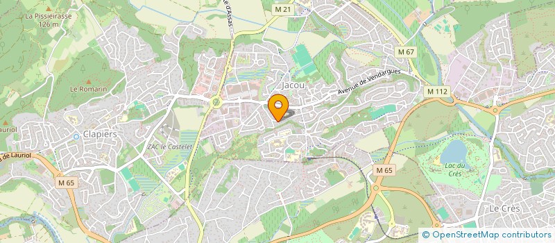 localisation de l'entreprise MADAME IRENE LAVILLE  CLAPIERS