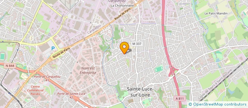 localisation de l'entreprise MADAME IRENE LE PERFF  SAINTE-LUCE-SUR-LOIRE