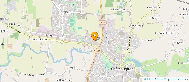 localisation de l'entreprise MADAME IRENE LEGRAND  CHATEAUGIRON