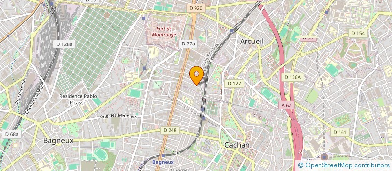 localisation de l'entreprise MADAME IRENE MABILLE  ARCUEIL