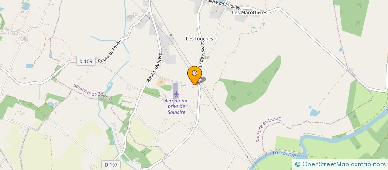 localisation de l'entreprise MADAME IRENE-MARGUERITE GUYNOISEAU  SOULAIRE-ET-BOURG