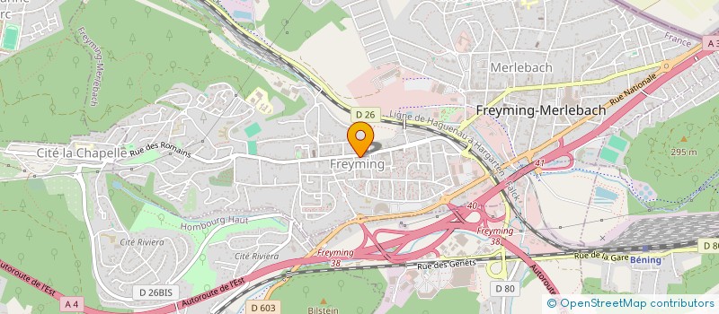 localisation de l'entreprise MADAME IRENE MATHI à FREYMING-MERLEBACH