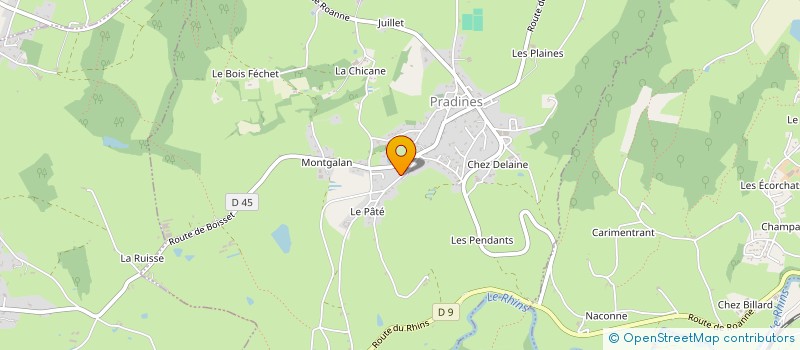 localisation de l'entreprise MADAME IRENE MAZILLE  PRADINES