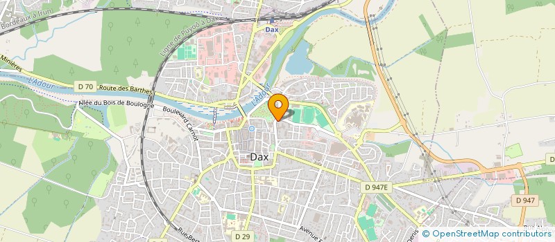 localisation de l'entreprise MADAME IRENE MELO LOMBOTO  DAX