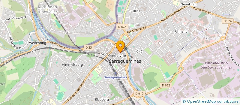 localisation de l'entreprise MADAME IRENE MULLER à SARREGUEMINES