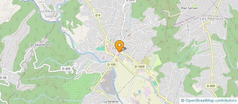 localisation de l'entreprise MADAME IRENE NEGRIN  PEGOMAS