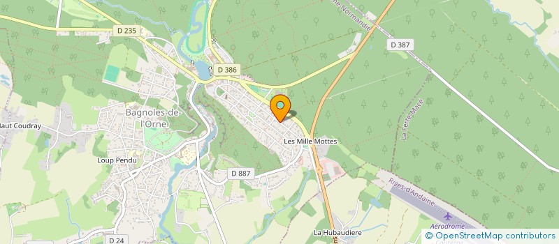 localisation de l'entreprise MADAME IRENE OLLIVIER à BAGNOLES DE L'ORNE NORMANDIE