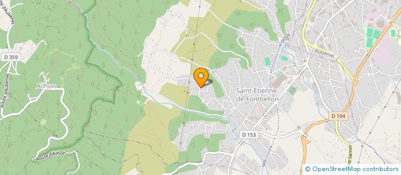 localisation de l'entreprise MADAME IRENE ORTEGA PEREZ  SAINT-ETIENNE-DE-FONTBELLON