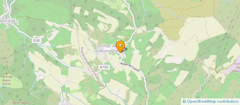 localisation de l'entreprise MADAME IRENE PAGES  ROQUETAILLADE-ET-CONILHAC