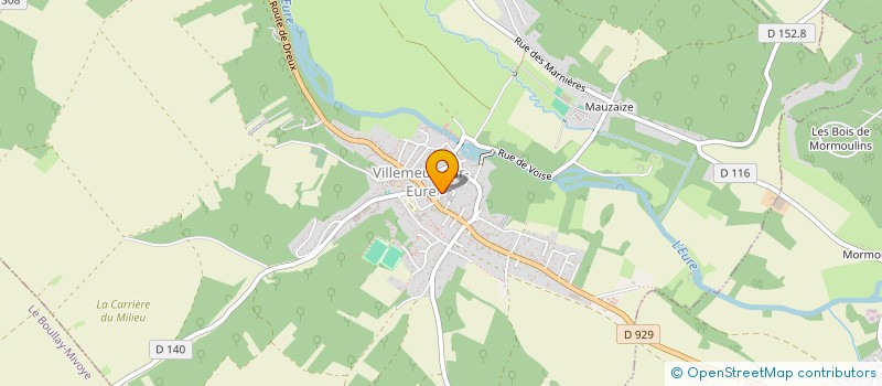 localisation de l'entreprise MADAME IRENE PAIN à VILLEMEUX-SUR-EURE
