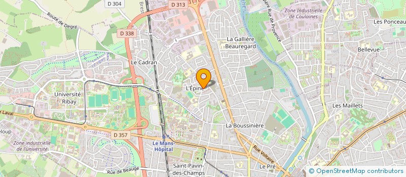 localisation de l'entreprise MADAME IRENE PAVION à LE MANS